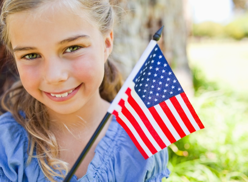 ScarvesMe Kids Children Girls Boys USA Patriotism American Flag Mitten Gloves